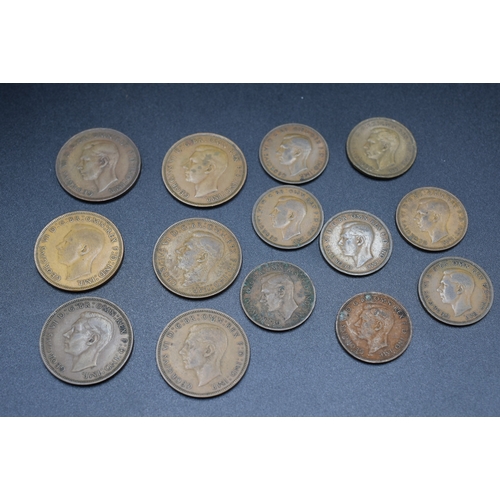 33 - Selection of George V Half Pennies and Pennies