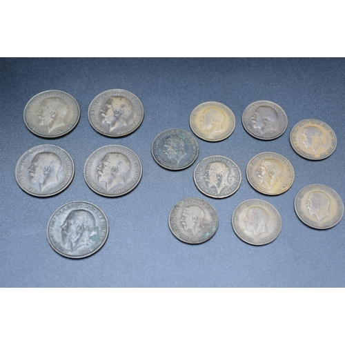 33 - Selection of George V Half Pennies and Pennies