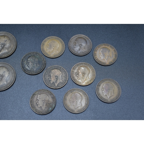 33 - Selection of George V Half Pennies and Pennies