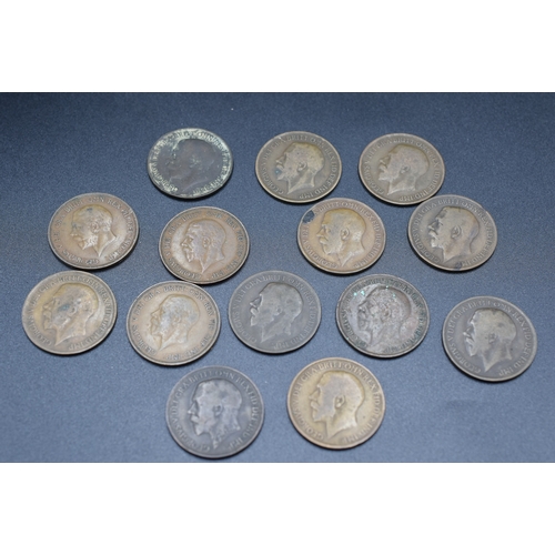 34 - Selection of George V Pennies