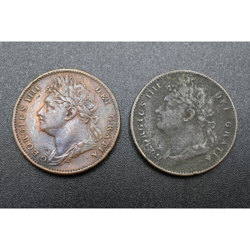 37 - Two George IIII Farthings - 1823 & 1825