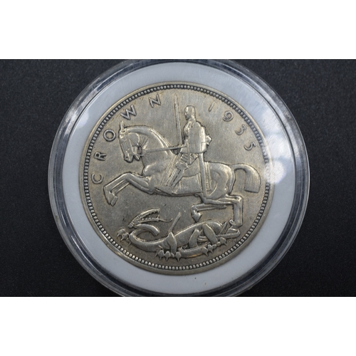 52 - Silver - George V - Crown - 1935