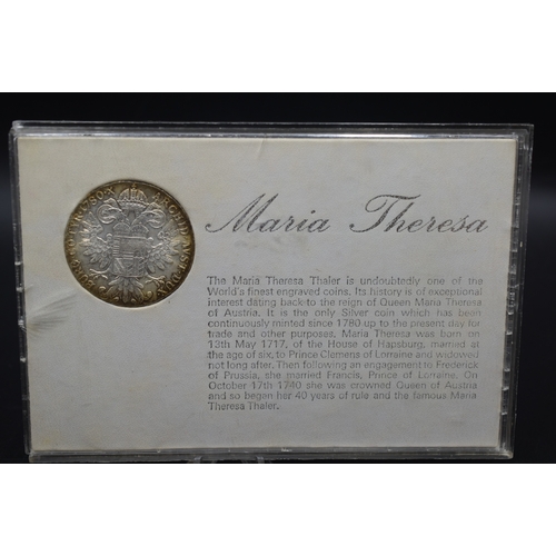 12 - Maria Theresa Cased 1780 Silver Thaler