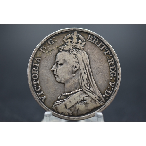 19 - Silver - Victoria - One Crown - 1890