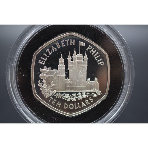 35 - Silver Proof - Fiji - Balmoral Castle - Ten Dollars - 2007 - Complete with COA