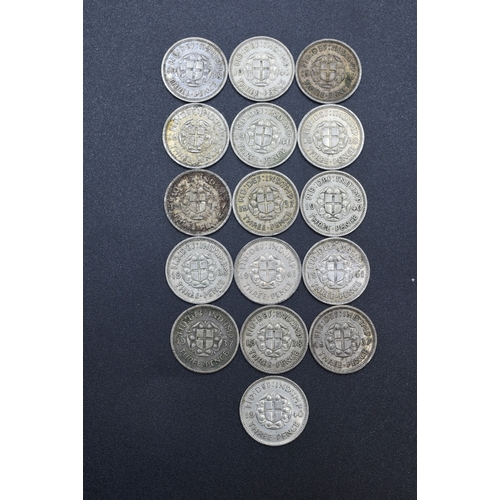 50 - Selection of Silver George VI Three Pence Pieces