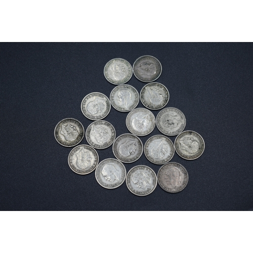 68 - Selection of Silver George V Three Pence Pieces