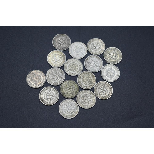 69 - Selection of Silver George VI Three Pence Pieces