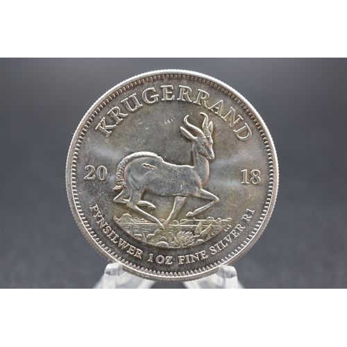 10 - Silver - South Africa - Krugerrand - 1 Rand - 2018