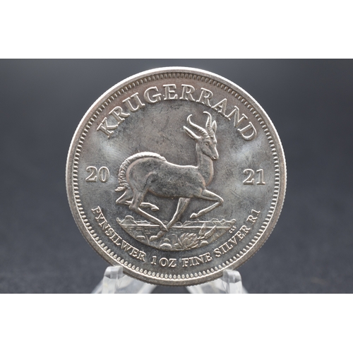 15 - Silver - South Africa - Krugerrand - 1 Rand - 2021