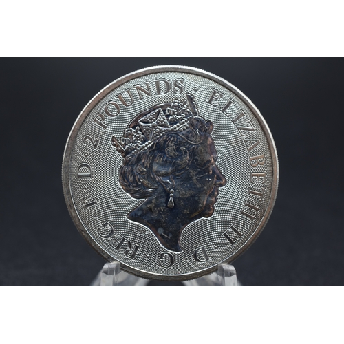 17 - Silver - 2 Pounds - Elizabeth II - 2021