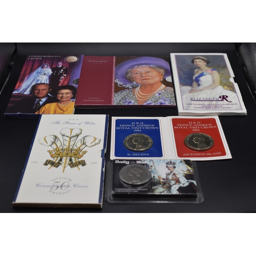 51 - A Selection of Commemorative Coins to Include Elizabeth II 70th Birthday, The Queens Mother and More