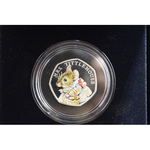 53 - The Royal Mint - Celebrating Beatrix Potter and Her Little Tales - 50 Pence Pieces - Mrs Tittlemouse... 