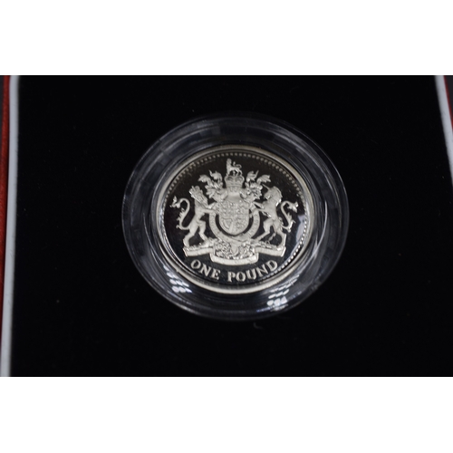 57 - Silver - Elizabeth II - One Pound - 1993 Complete with Case