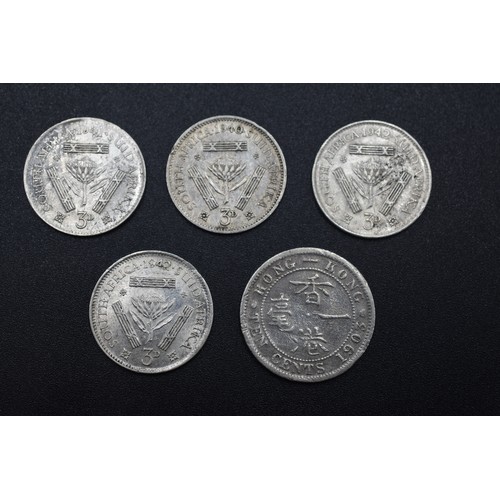 8 - Five Foreign Silver Coins