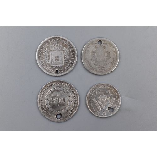 29 - Four Old Foreign Silver Coin's