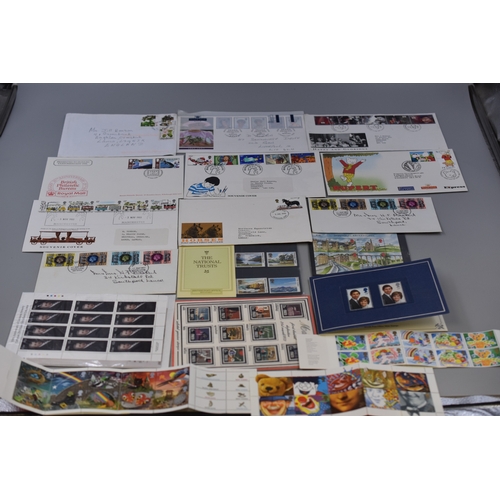 4 - Selection of Various Stamps to Include First Day Covers, Royal Mail First Class Greeting Stamps, Mal... 