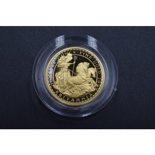 41 - Britannia 22ct Gold - Proof £25 Coin - Royal Mint - 1997 - (284/2500)
Complete with COA and Presenta... 