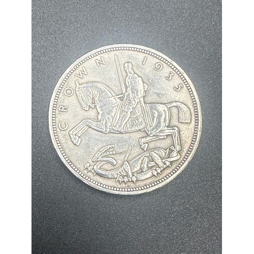 72 - Silver - George V - One Crown - 1935