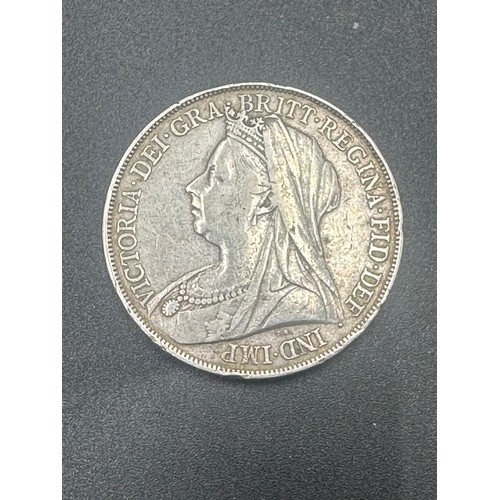 74 - Silver - Victoria - One Crown - 1899