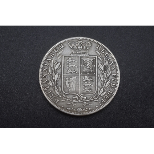 26 - Silver - ½ Crown - Victoria - 1850