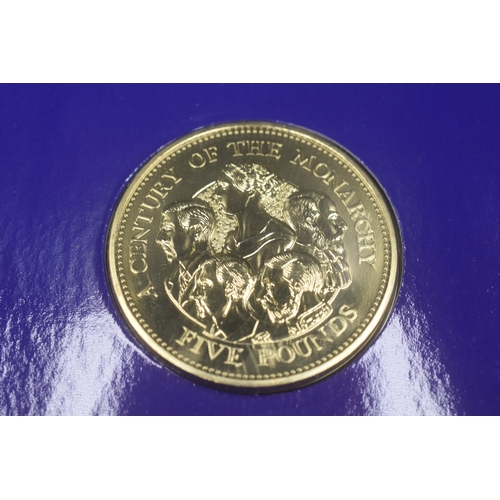 5 - Selection of UK Five Pound Coins to Include Death of Admiral Nelson, Century of the Monarchy and Mor... 