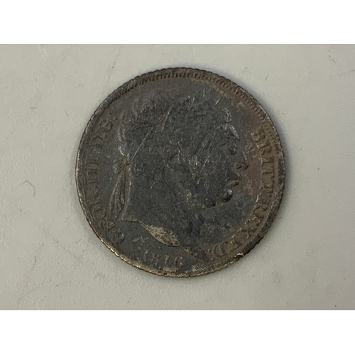 George III 1816 Silver Sixpence