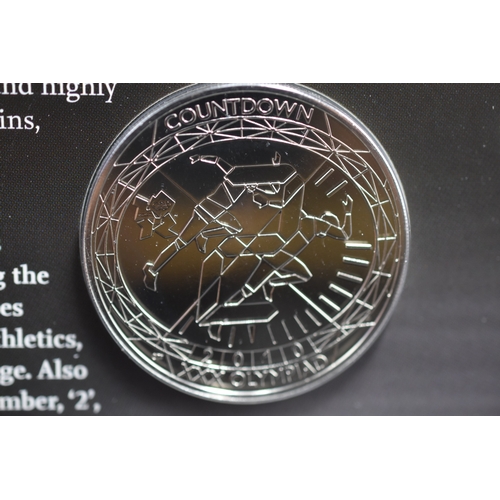 57 - Two Olympic £5 Royal Mint Uncirculated Coins 2010 & 2012