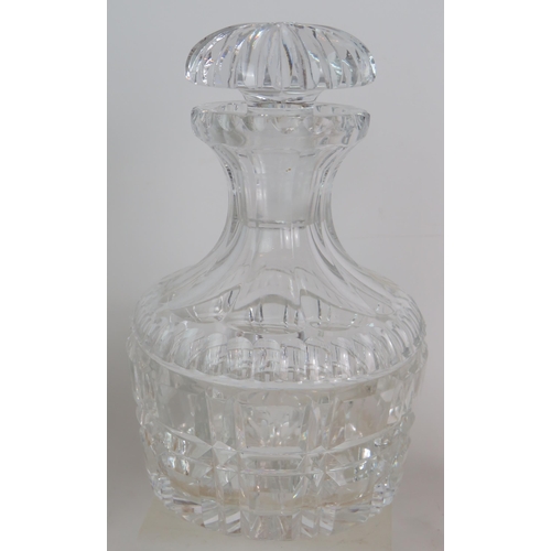 151 - 8 vintage and antique cut glass decanters plus 5 cut glass preserve jars. (13). Condition report: So... 