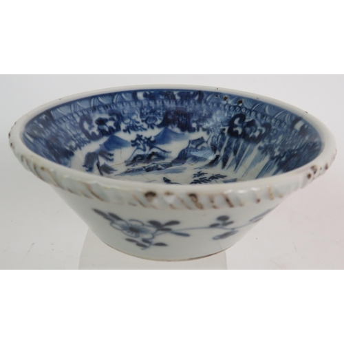 171 - A late 18th/early 19th Century hand decorated antique porcelain dish possibly Chinese (11.5cm) plus ... 