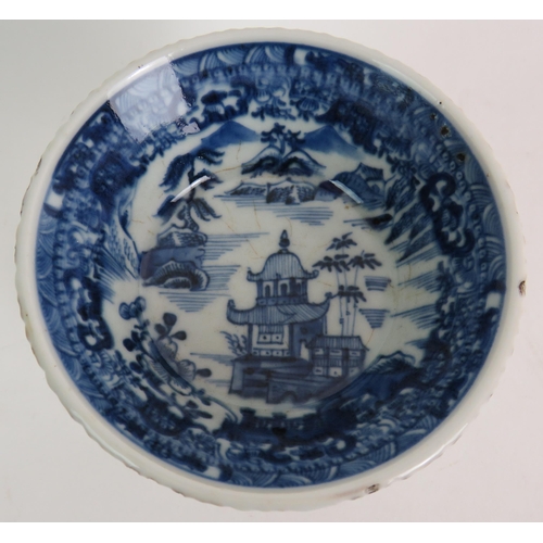 171 - A late 18th/early 19th Century hand decorated antique porcelain dish possibly Chinese (11.5cm) plus ... 