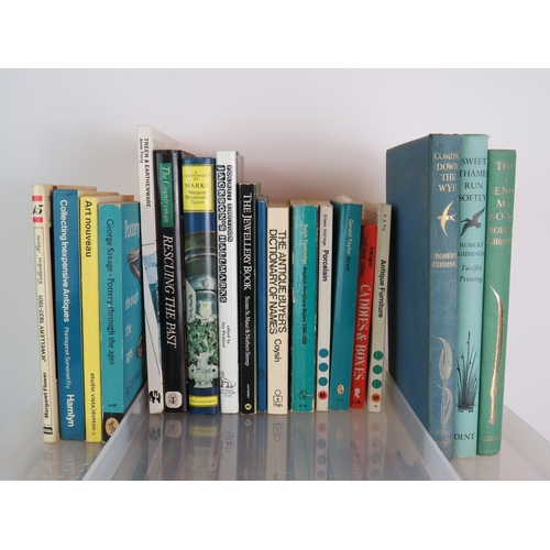 177 - A collection of mainly reference books on antiques, porcelain, art etc plus a number of books by art... 