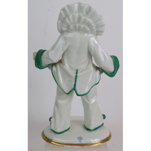 201 - An Art Deco Sitzendorf porcelain figure of a penniless clown, signed Siegel. Height 22cm.
Condition ... 