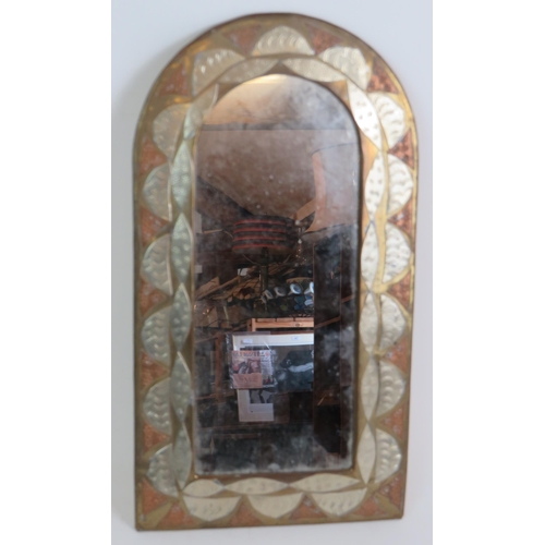 204 - Three 19th Century gilt and leather framed ambrotype photographs and a 20th Century copper and brass... 