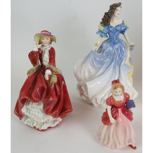 207 - Six Royal Doulton figurines including Rebecca, Susan, Bo-Peep, Southern Belle, Camellias and Top 'O ... 