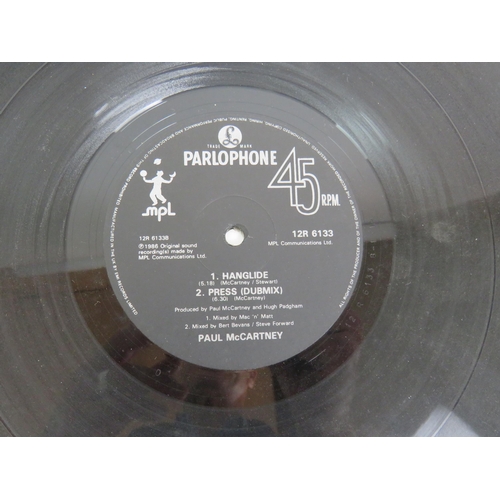 25 - A personally autographed copy of Paul McCartney's Press extended 12'' ep with sample sticker, Parlop... 