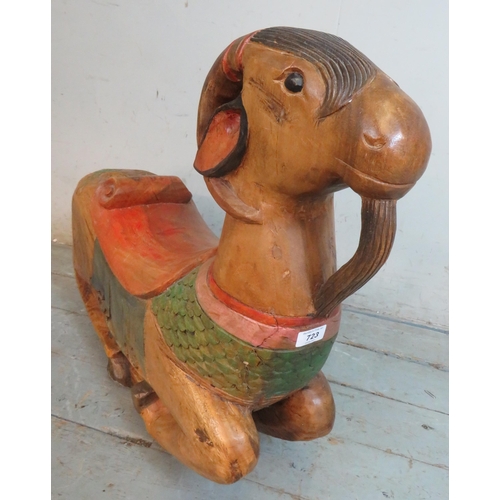 Wooden hot sale rocking goat