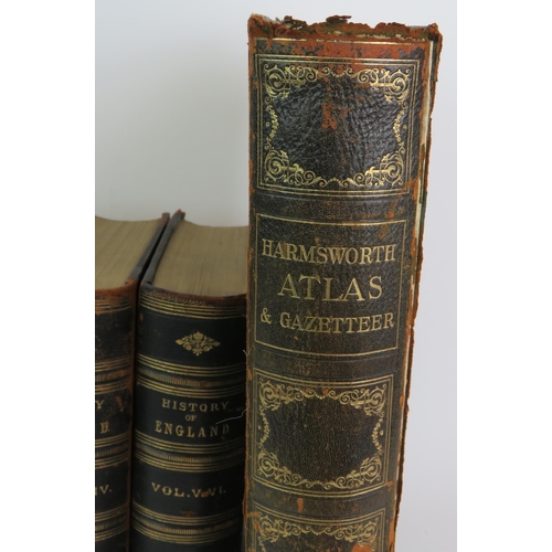 47 - Cassell's History of England Vols I-VI, an early 20th Century copy of Harmsworth Atlas and Gazetteer... 