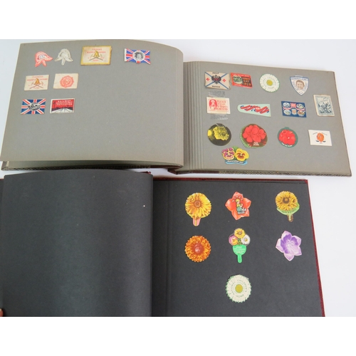 53 - Two albums containing a fascinating collection of charity flag day flags including many WWI and WW2 ... 