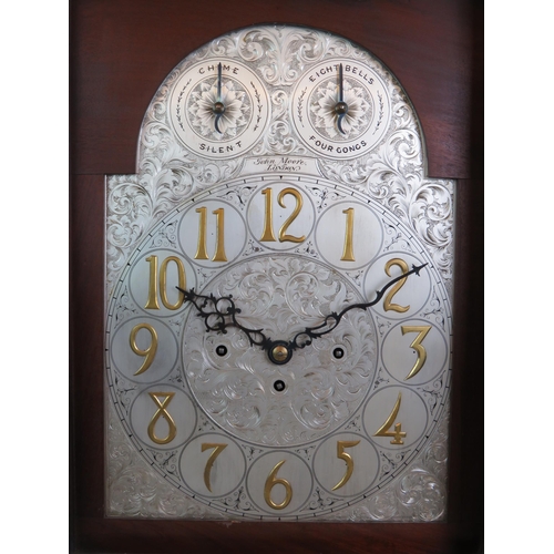 6 - A large 19th Century mahogany cased bracket clock by John Moore of London. The movement striking and... 