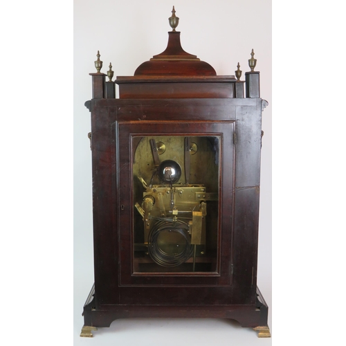 6 - A large 19th Century mahogany cased bracket clock by John Moore of London. The movement striking and... 