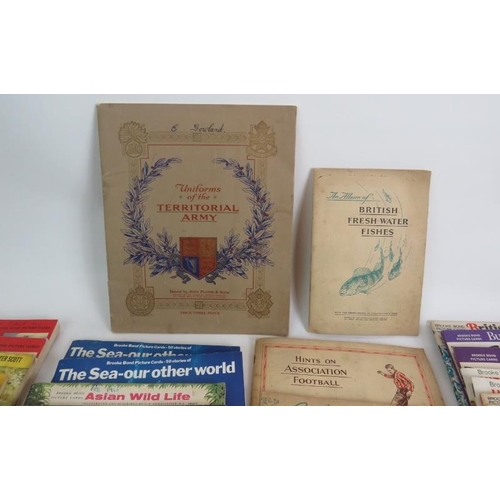 60 - A large collection of cigarette and tea card albums from 1930s to 1970s including WD & HO Wills, Joh... 