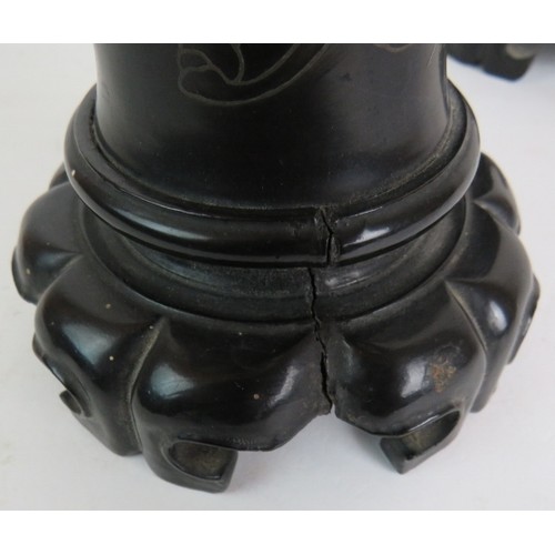 26 - A pair of antique heavy bronze and marble wall corbels, each with an Ormulu acanthus centre and of s... 