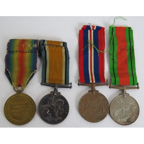 163 - A WWI pair of medals being The British War medal and The Allied Victory medal, both named to 40917 P... 