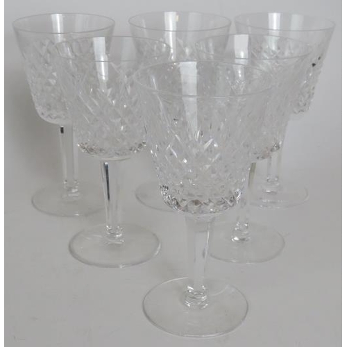 98 - A suite of 18 Waterford crystal Alana pattern wine glasses to include six red wine, six white wine a... 