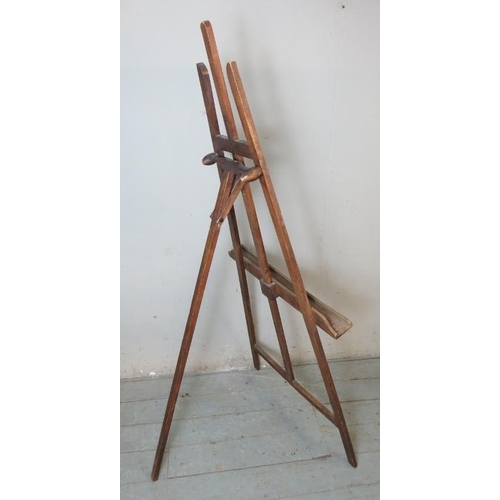 811 - A vintage height adjustable artist's easel.
Condition report: No issues.
165cm high x 68cm wide x 78... 