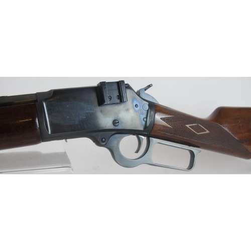 972 - Marlin 45 Cal, colt lever action rifle, model 1894 Cowboy, Ser No 03028197, mint. 
(SECTION 1).