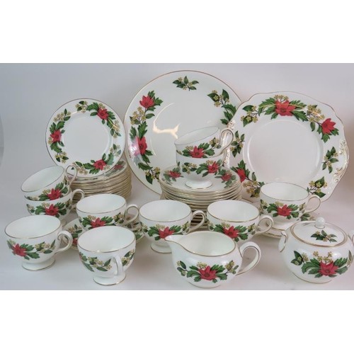 79 - A large tea service of Wedgwood Starflower bone china, a smaller set of Wedgwood Charnwood bone chin... 