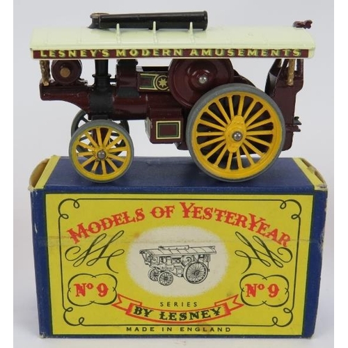 100 - Three late 1950s Lesney models of Yesteryear in boxes, No 9 The Fowler Big Lion Showman's Engine, No... 