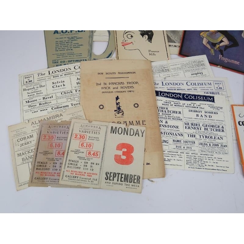 216 - A collection of theatre programmes dating from the 1920s to the 1980s, over 100 in total. (100+).
Co... 